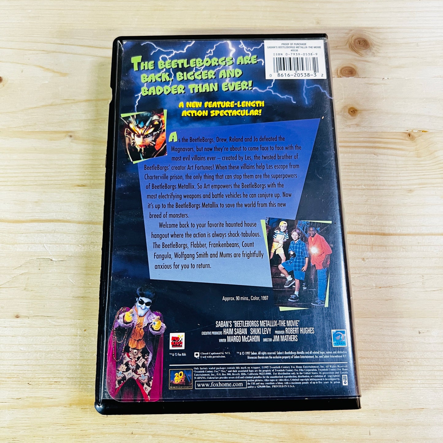 Beetleborgs Metallix The Movie VHS Tape