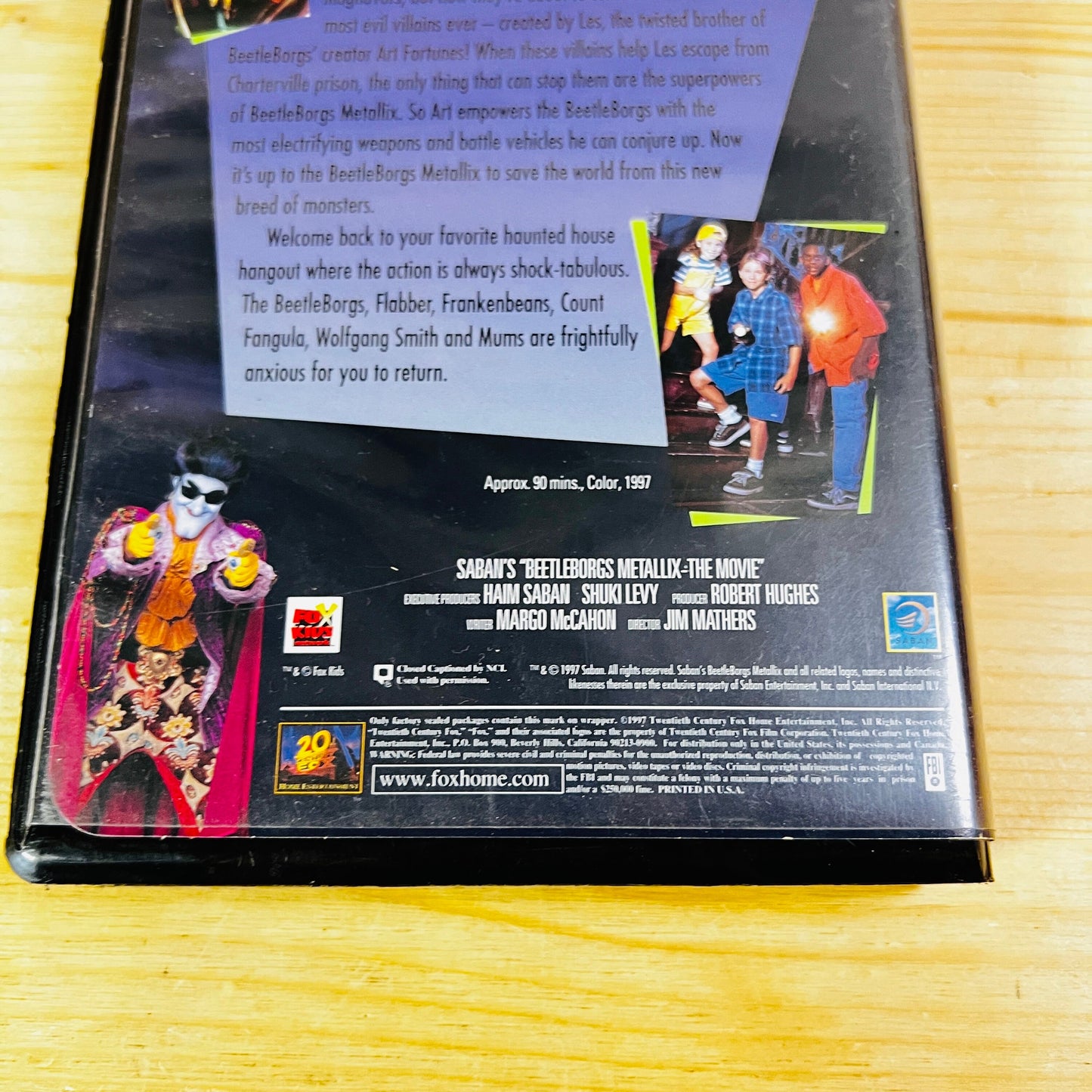 Beetleborgs Metallix The Movie VHS Tape