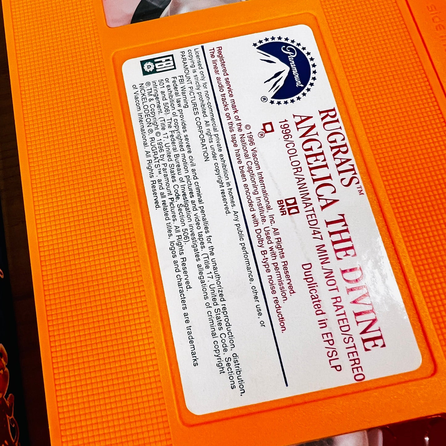 Rugrats Angelica the Divine VHS Tape