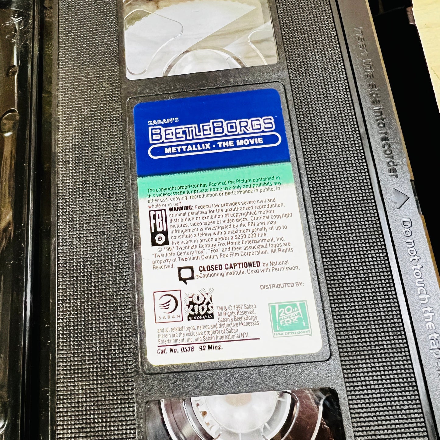 Beetleborgs Metallix The Movie VHS Tape