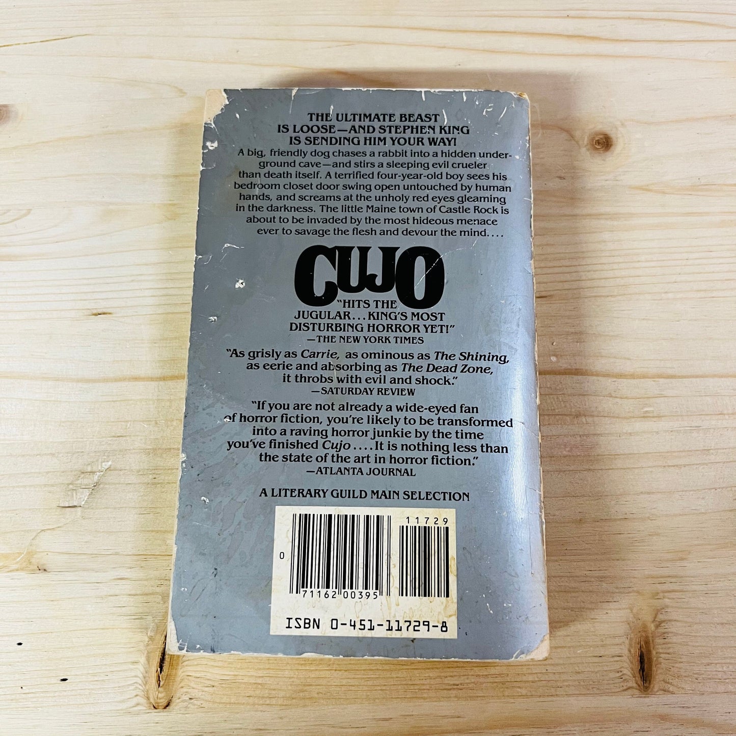 Cujo by Steven King Paperback Book