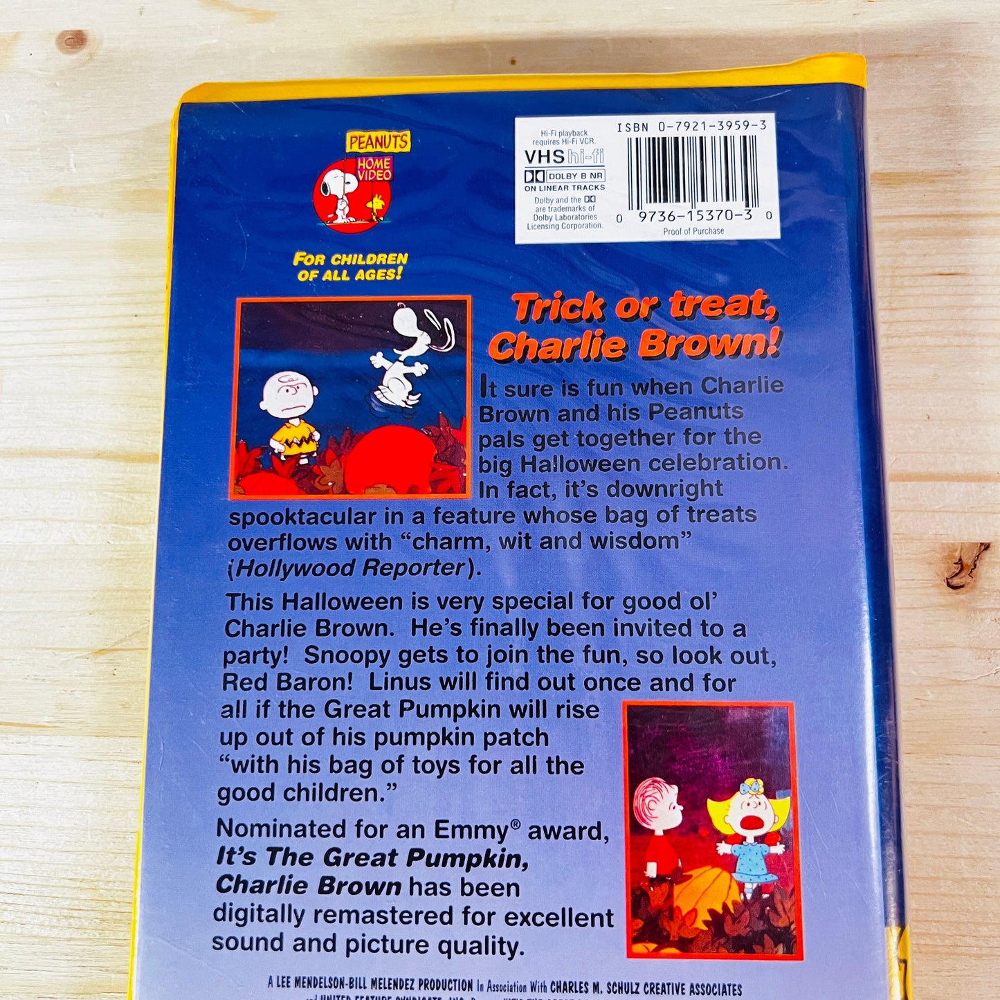 It’s The Great Pumpkin Charlie Brown VHS Tape