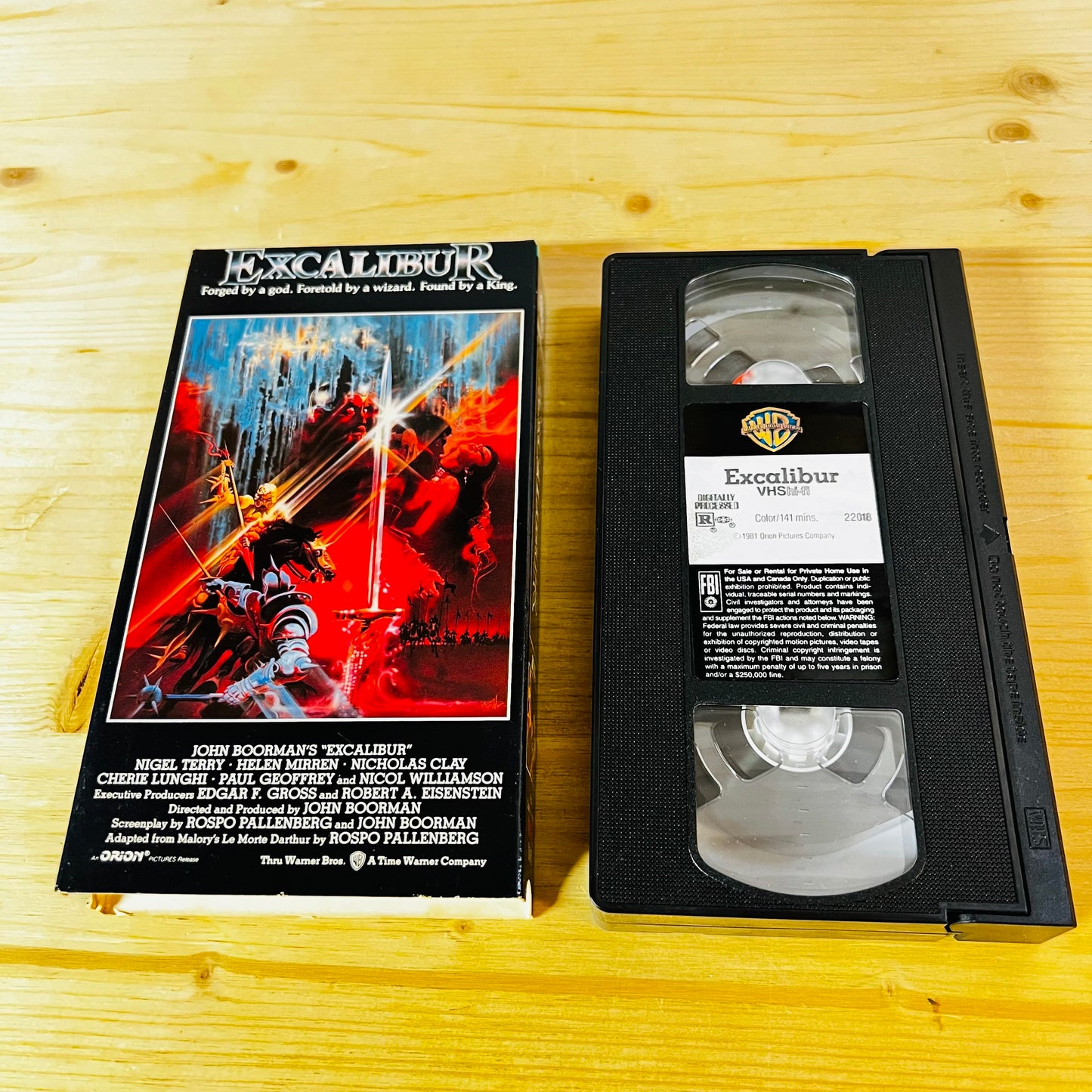 Excalibur VHS Tape