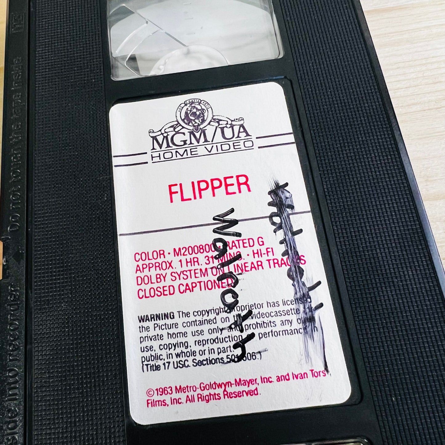 Flipper VHS Tape